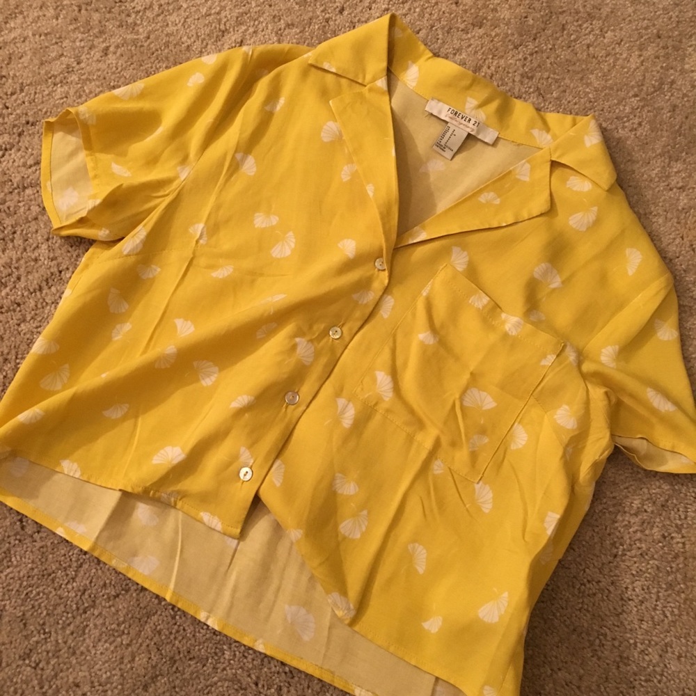 Button up crop top.